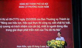 Phường Hoàn Kiếm siết chặt kỷ luật, nâng cao hiệu lực, hiệu quả công vụ và đổi mới đánh giá cán bộ