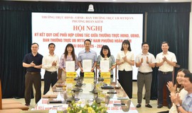 Thường trực HĐND - UBND - Ban Thường trực Ủy ban MTTQ Việt Nam phường Hoàn Kiếm ký kết chương trình phối hợp công tác 