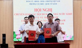 ỦY BAN MTTQ VIỆT NAM PHƯỜNG VĂN MIẾU - QUỐC TỬ GIÁM TIẾP NHẬN CÁC TỔ CHỨC XÃ HỘI QUẦN CHÚNG