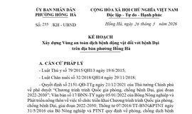 PHƯỜNG HỒNG HÀ TRIỂN KHAI XÂY DỰNG VÙNG AN TOÀN DỊCH BỆNH ĐỘNG VẬT ĐỐI VỚI BỆNH DẠI