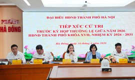 Đại biểu HĐND thành phố Hà Nội - Đơn vị bầu cử số 13 tiếp xúc cử tri trước kỳ họp giữa năm