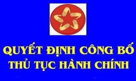 Quyết định về việc công bố thủ tục hành chính nội bộ
thuộc phạm vi quản lý của UBND xã Mỹ Đức