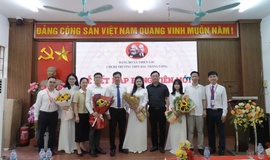 Trường THPT Bắc Thăng Long tổ chức Lễ kết nạp 04 đảng viên mới là học sinh ưu tú