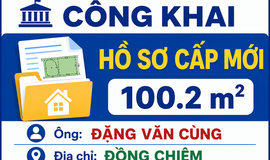 Danh sách công khai Kết quả kiểm tra hồ sơ đăng ký, cấp Giấy chứng nhận