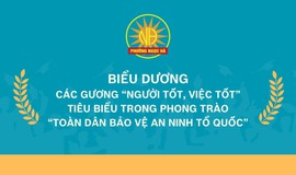 Biểu dương các gương “Người tốt, việc tốt” tiêu biểu trong Phong trào Toàn dân Bảo vệ an ninh Tổ quốc
