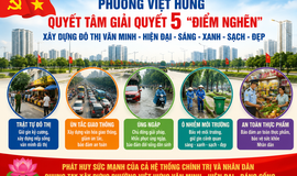 Phường Việt Hưng quyết liệt triển khai giải quyết 5 “điểm nghẽn”, xây dựng đô thị văn minh, hiện đại.