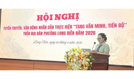 Ủy ban MTTQ Việt Nam phường Long Biên tổ chức Hội nghị tuyên truyền, vận động Nhân dân thực hiện nếp sống văn minh, tiến bộ trong việc tang năm 2026