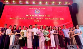 ĐỒNG CHÍ NGUYỄN THỊ THU HÀ XÃ BÌNH MINH XUẤT SẮC GIÀNH GIẢI NHÌ VÒNG SƠ KHẢO HỘI THI BÁO CÁO VIÊN, TUYÊN TRUYỀN VIÊN GIỎI NĂM 2026 CỤM THI SỐ 4