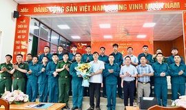 Thành lập, ra mắt Trung đội Dân quân Thường trực thuộc Ban Chỉ huy quân sự xã Hòa Xá