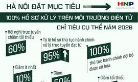 Hà Nội đặt mục tiêu 100% hồ sơ xử lý trên môi trường điện tử