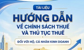 BỘ TÀI LIỆU DÀNH RIÊNG CHO HỘ, CÁ NHÂN KINH DOANH