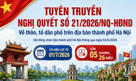 Nghị quyết số 21/2026/NQ-HĐND về tổ chức và hoạt động của Thôn, Tổ dân phố; Chức danh, số lượng, chế độ, chính sách đối với người hoạt động không chuyên trách ở thôn, tổ dân phố trên địa bàn Thành phố Hà Nội