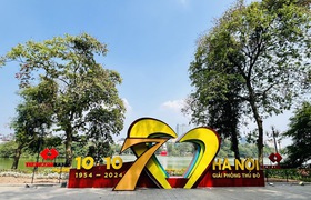 Rực rỡ sắc cờ chào mừng 70 năm Giải phóng Thủ đô