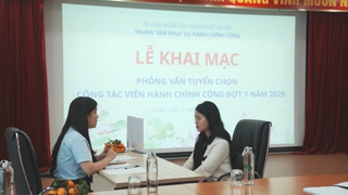 Phỏng vấn tuyển chọn Cộng tác viên hành chính công Đợt 1: Nhiều ứng viên là sinh viên các trường đại học