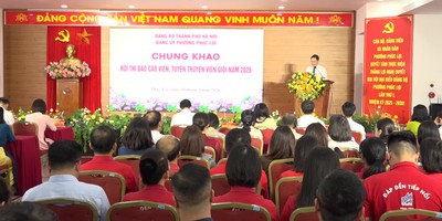 Chung khảo Hội thi Báo cáo viên, Tuyên truyền viên giỏi phường Phúc Lợi năm 2026