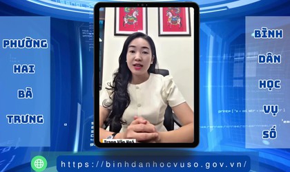 Phường Hai Bà Trưng: Đẩy mạnh phong trào “Bình dân học vụ số”.