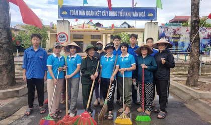 Phú Xuyên Tích cực hưởng ứng cuộc thi “Thôn, tiểu khu sáng – xanh – sạch – đẹp”, “Trường học, trạm Y tế sáng – xanh – sạch – đẹp”