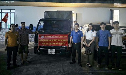 Phú Xuyên ủng hộ đồng bào Thái Nguyên bị ngập lụt