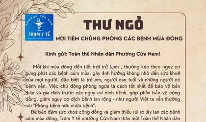 Khuyến cáo phòng chống bệnh cúm mùa và các bệnh thường gặp mùa mưa bão. 