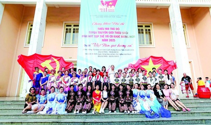 Hà Nội: Phường Hai Bà Trưng giành 2 giải tại Hội thi Thiếu nhi Thủ đô tuyên truyền, giới thiệu sách và múa hát tập thể.