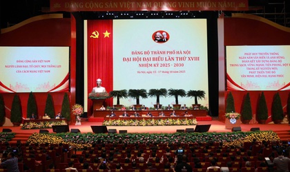 Ban Chấp hành Đảng bộ thành phố Hà Nội khóa XVIII, nhiệm kỳ 2025-2030.