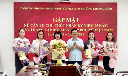 Khương Đình: Gặp mặt nữ cán bộ chủ chốt nhân kỷ niệm 95 năm thành lập Hội Liên hiệp Phụ nữ Việt Nam