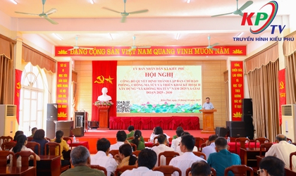 UBND xã Kiều Phú tổ chức Hội nghị công bố Quyết định thành lập Ban Chỉ đạo phòng, chống ma túy và triển khai Kế hoạch xây dựng “Xã không ma túy” 