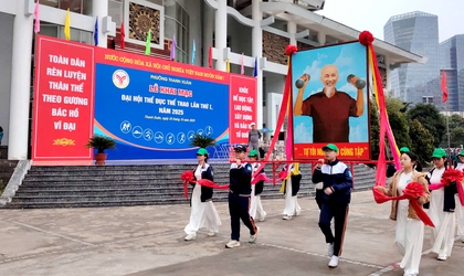 Phường Thanh Xuân tổng duyệt chuẩn bị cho Lễ khai mạc Đại hội TDTT phường lần thứ I năm 2025