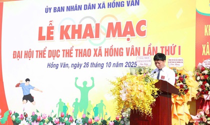 LỄ KHAI MẠC ĐẠI HỘI TDTT XÃ HỒNG VÂN LẦN THỨ I NĂM 2025 THÀNH CÔNG TỐT ĐẸP