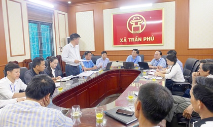 Thường trực Đảng ủy xã Trần Phú làm việc với Ban xây dựng đảng và Ban chấp hành hội nông dân