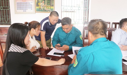 UBND xã Trần Phú: tiếp tục hướng dẫn nhân dân các thôn nộp thuế đất phi nông nghiệp qua Etax mobile