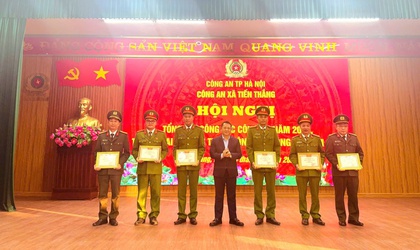 Công an xã Tiến Thắng tổ chức Hội nghị Tổng kết công tác năm 2025, triển khai nhiệm vụ năm 2026