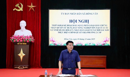 Xã Hồng Vân: Rà soát, phân loại giấy chứng nhận quyền sử dụng đất nông nghiệp tồn tại của các xã Hà Hồi, Ninh Sở (cũ) nhận bàn giao về xã mới sau khi thực hiện mô hình chính quyền địa phương 2 cấp