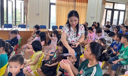 Trung tâm Bảo trợ Xã hội 3 Hà Nội tổ chức hoạt động tuyên truyền, phổ biến kỹ năng phòng, chống ma túy học đường cho trẻ em