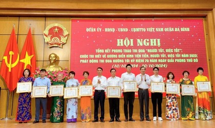 Một cá nhân có thể được tặng danh hiệu “Người tốt, việc tốt” nhiều lần
