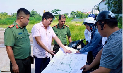 Phường Xuân Đỉnh tổ chức kiểm tra hiện trạng các dự án trên địa bàn