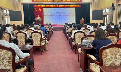 Đảng bộ xã Hoài Đức tổ chức hội nghị công bố các Quyết định về công tác xây dựng Đảng và triển khai kế hoạch tổ chức Đại hội Đảng bộ cấp cơ sở