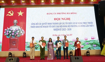 Đảng bộ phường Hà Đông thành lập tổ chức cơ sở đảng và chuẩn bị Đại hội Đảng bộ lần thứ I, nhiệm kỳ 2025- 2030