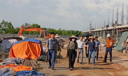 Lãnh đạo UBND phường Sơn Tây kiểm tra thực địa một số dự án trọng điểm đang triển khai trên địa bàn