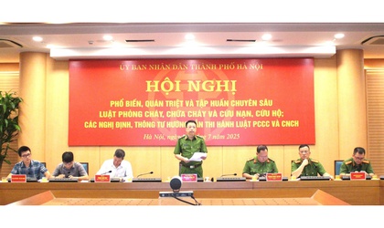 UBND thành phố Hà nội tổ chức Hội nghị phổ biến, quán triệt và tập huấn chuyên sâu Luật Phòng cháy, chữa cháy và cứu nạn, cứu hộ