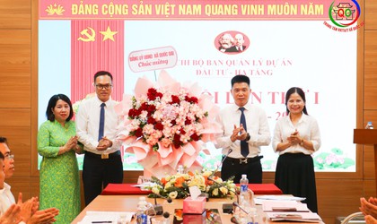 Đại hội Chi bộ Ban quản lý Dự án đầu tư - Hạ tầng xã Quốc Oai lần thứ nhất, nhiệm kỳ 2025 - 2030