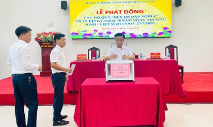 Xã Yên Bài tổ chức lễ phát động ủng hộ, xây dựng quỹ 
