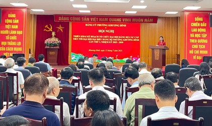 Hướng tới Đại hội đại biểu Đảng bộ phường Khương Đình lần thứ I, nhiệm kỳ 2025 - 2030