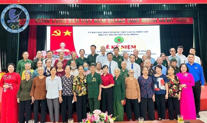 Hội Cựu thanh niên xung phong xã Thiên Lộc tổ chức Lễ kỷ niệm 75 năm ngày truyền thống lực lượng Thanh niên xung phong Việt Nam (15/7/1950 - 15/7/2025)