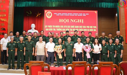Hội Cựu chiến binh xã Quốc Oai lấy phiếu tín nhiệm nhân sự tham gia Ban Chấp hành Hội