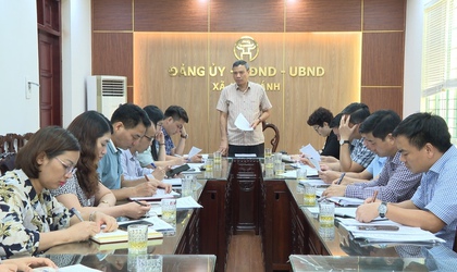 Thường trực HĐND xã giao ban chuẩn bị nội dung kỳ họp thứ hai HĐND xã An Khánh khóa XXI, nhiệm kỳ 2021-2026