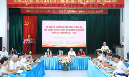 Chủ tịch HĐND Thành phố Hà Nội tiếp xúc cử tri các phường Hoàn Kiếm, Cửa Nam, Hồng Hà sau Kỳ họp thứ 25