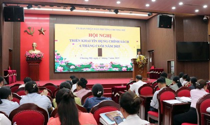 Chương Mỹ triển khai công tác tín dụng chính sách xã hội 6 tháng cuối năm 2025.