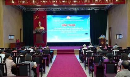 Ủy ban MTTQ Việt Nam xã Thanh Oai lấy ý kiến đóng góp vào dự thảo văn kiện Đại hội Đảng bộ các cấp, nhiệm kỳ 2025-2030

