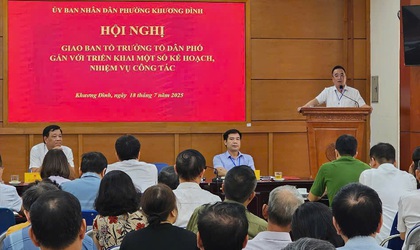 Phường Khương Đình tổ chức Hội nghị giao ban Tổ trưởng Tổ dân phố